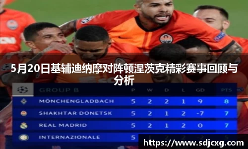 5月20日基辅迪纳摩对阵顿涅茨克精彩赛事回顾与分析